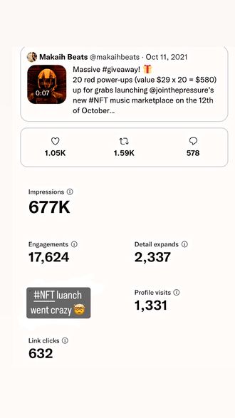 Our first NFT Launch ad campaign has generated over 600K impressions, proving the high resale value of our upcoming NFT sneaker launch. Don't miss your chance to get in on the action!