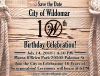 City Of Wildomar 10th Birthday Celebration 