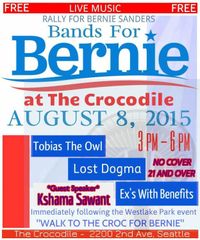 Bands for Bernie - FREE benefit for Bernie Sanders for President 