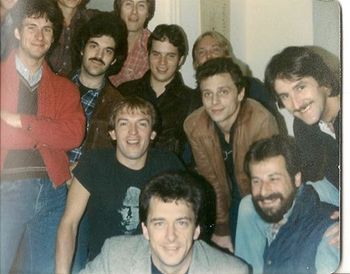 Late seventies in Winnipeg with Big Dave Mclean, Gord Kidder. Grant Maclean, and Mondo Combo.
