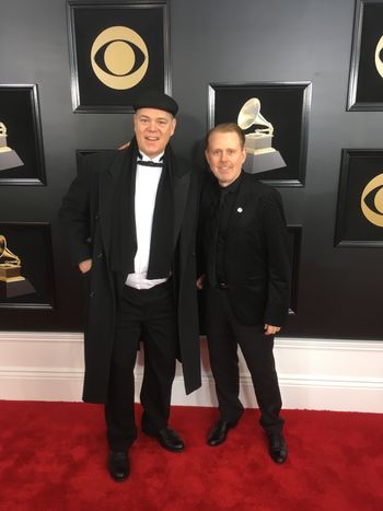 with Alex Norris at the 60th Grammy Awards
