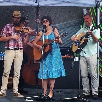 Kristine Schmitt and the Lonesome Ace Stringband, Canada Day, Distillery District, 2015. Photo by Candace Shaw
