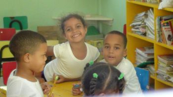 Some of the little cuties at a local Dominican Republic school that we help
