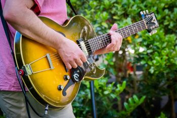 Lou's beloved 1961 Epiphone Sorrento (photo by the great Stacy Beck)

