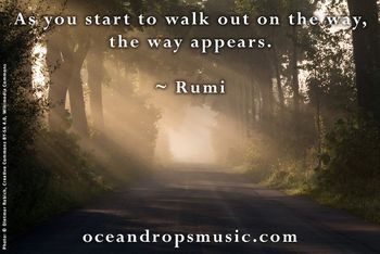 As you start to walk out on the way, the way appears. #Rumi
