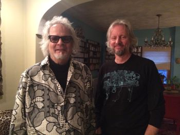 Hanging out with Al Kooper at his house in Boston.
