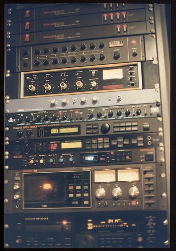 Our '80s-'90s studio processing rack
