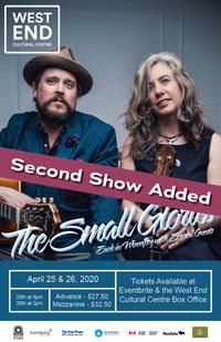 **POSTPONED** **2nd Show Added** The Small Glories at the WECC
