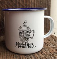 White Enamel Melanie Horsnell Coffee Mug