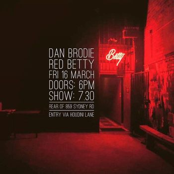 Red Betty 2018 Venue poster
