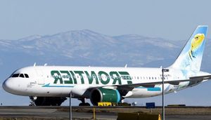 Frontier airlines plane