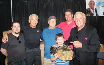 Pro Wrestlers Ricky :The Dragon" Steamboat and Ric Flair
