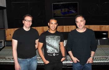 Ehab Medhat with Ben Grosse and Paul Pavo at the Mixroom in LA
