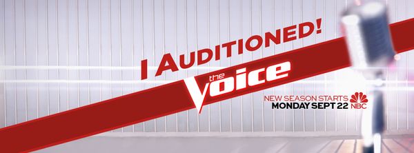 I auditioned for The Voice Season 7. Watch the premiere on Sept. 22 to see how I did!
