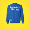 ROYAL BLUE "NORMALIZE THERAPY" CREW NECK