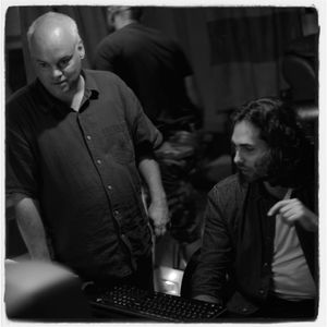Producer Ron Skinner and Recording Engineer Nick Bonin in the control room of Studio B, United Sound Systems, Detroit.