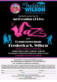 Rochelle Lightfoot live in concert at An Evening of Jazz With Congresswoman Frederica S. Wilson