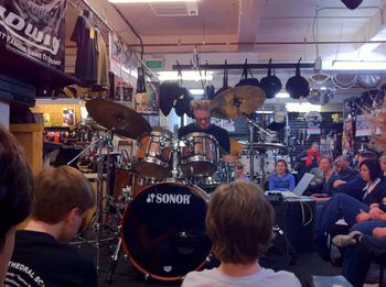 Dave Goodman drum clinic for Sydney Drummers Initiative
