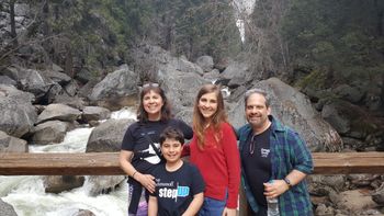 April:  In Yosemite with the family.
