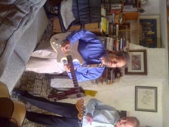 with Al Stewart at his childhood home
