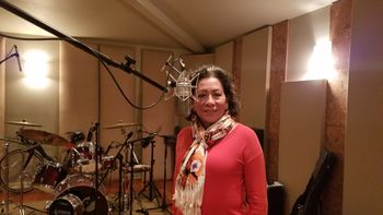 Irma Aguilar recording some great originals!
