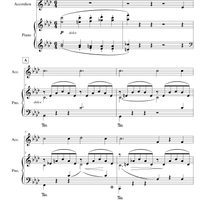 "Liebesträume" "Dreams of Love" (accordion+piano) by Sheet Music You