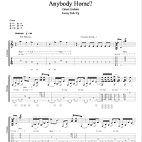 Anybody Home? - Guitar Transcription