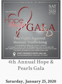 4th Annual Hope & Pearls Gala The Fight Against Human Trafficking 
