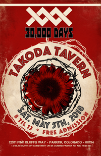 30,000 Days @ Takoda Tavern (Cover Show)