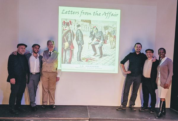 After the performance at the King Alfred Phoenix Theatre: Yair, Yoav, Martin, Jon, me and Maya