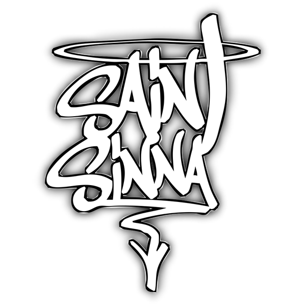 Saint Sinna Logo Vinyl Sicker 8 Inch
