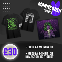 MANNEQUIN Bundle: Look At Me Now CD Album & T-shirt