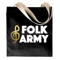 Folk Army Tote Bag - Gold/White