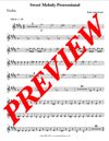 Sheet Music Sweet Melody Processional- Violin 