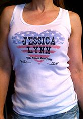 Official Jessica Lynn 2014 Tour Women's Ribbed Tank Top Pastel