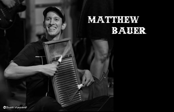 Matthew Bauer – Percussion:
As an avid performer, Matthew shares his variety of percussion performance with several groups. After earning a performance degree from the Purchase College Conservatory (NY) and combining it with extensive travel and touring experience, the opportunities have grown into a wide variety of musical ensembles. Coming from a background within the marching arts has helped bring a sense of discipline and tradition to any style music Matthew performs whether it is country, rock, EDM, orchestral, or world music. With a focus on drum set, mallet percussion, electronics or hand percussion, Matthew enjoys bringing his version of ideas to any musical table. When not focusing on performing, Matthew enjoys teaching 1 on 1 or group ensembles and is also an accomplished piano technician and tuner.
