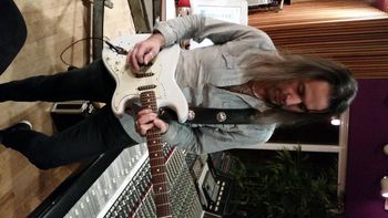 Jakael Tristram does it ALL: Engineers, produces, plays guitar, coaches. Robert Lang Studios.
