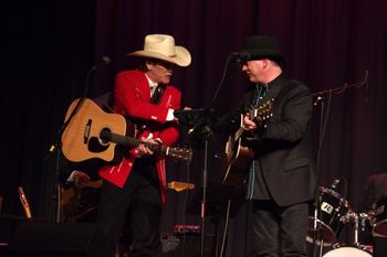 Mike Oldham and Gary West  after performing  the HOBO song
