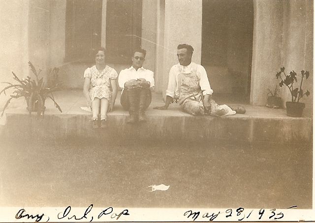 Amy, Irl De Fount and Irl Joseph De Fount in Covina (Baldwin Park) Los Angeles, California in the 1930's.
