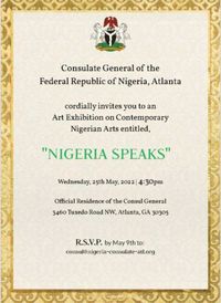 Art Exhibition at the Nigerian Consulate