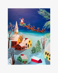 Merry Holidays Postcards. Pack of 10. CURBSIDE PICKUP
