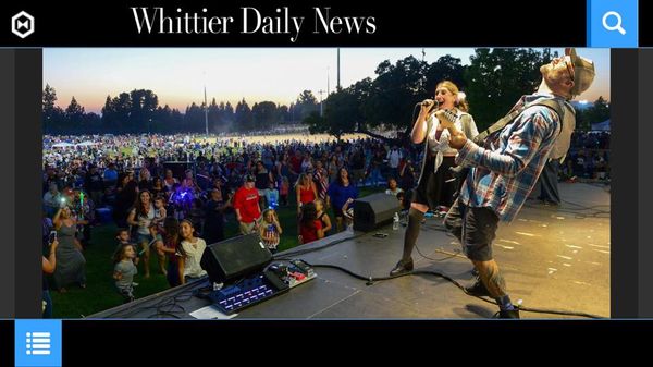 We made the news! Rockin' those 90s jamz for 20,000 people at La Mirada Independence Day Celebration July 3, 2017.