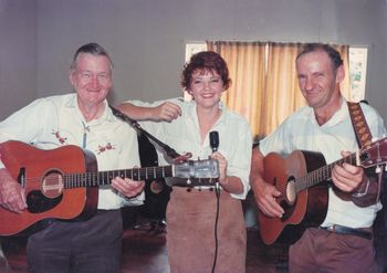 Dick Eckert, Anita & Trevor Ree - Grandville Hall (photo by Chronicle 1993)
