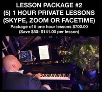 Package 2 (5 one hour lessons via Skype/Zoom/Facetime)