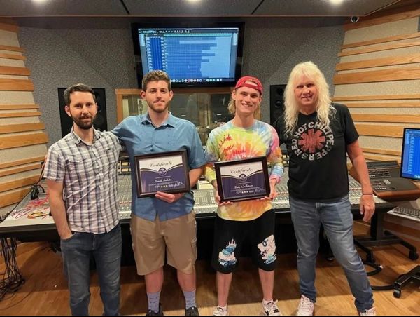 Congrats to Danny and Noah who just graduated from our Recording Arts Program. Awesome job guys!!!
