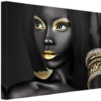 A perfect wall decoration paintings for living room,bedroom,kitchen,office,hotel,dining room, office,bar or waiting area,etc.black queen egyptian portrait