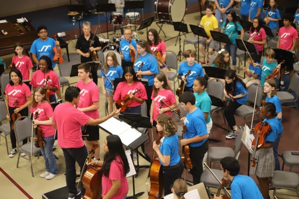 The camp includes daily orchestral and symphonic rehearsals. All students work on technique and musicianship. 