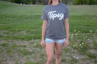 "Tipsy" T-Shirt (Gray)