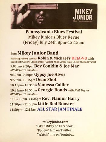 PA Blues Festival Program
