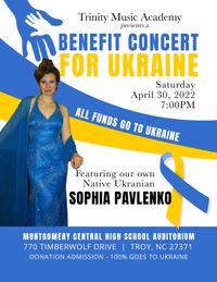 Sophia Pavlenko Presents A Benefit Concert for Ukraine